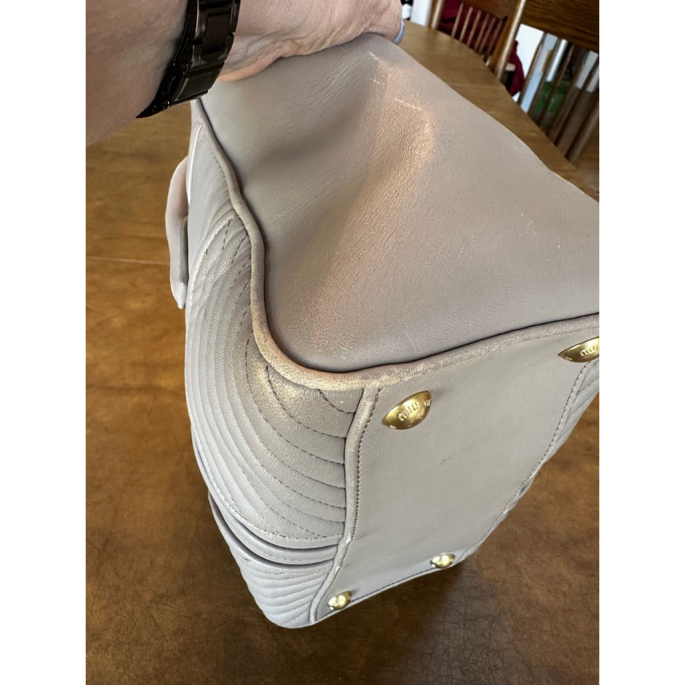 Miu Miu Beige Leather Tote Bag - Picture 11 of 14